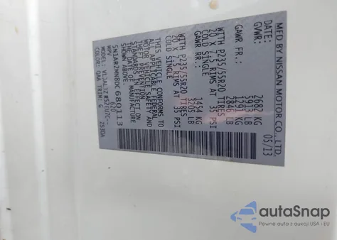 2013 Nissan Pathfinder Platinum from USA, damaged, VIN 5N1AR2MN8DC680113